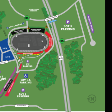 2025 All-Star Race Facility Map