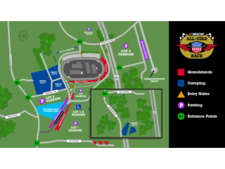 2024 All-Star Race Property Map with Lot E