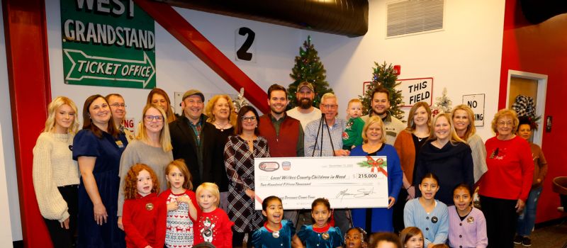 Speedway Children's Charities North Wilkesboro announced $215,000 in grants to 14 Wilkes County orgnaizations as part of its Night of Joy, hosted at the famed 0.625-mile short track on Dec. 13, 2023.
