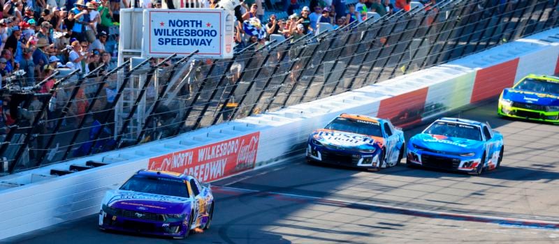 No. 6 Brad Keselowski is set to lead the field for Sunday’s NASCAR All-Star Race after defending his pole position with a strong win over Ross Chastain and William Byron in Saturday’s All-Star Heat 1. 