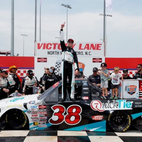 Chandler Smith led a Ford 1-2 in Saturday's FaithFest 250 at NWS.