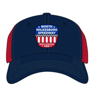 NWS EST 1947 NAVY BILL HAT Red